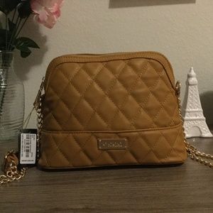 Bebe Mustard Crossbody Bag